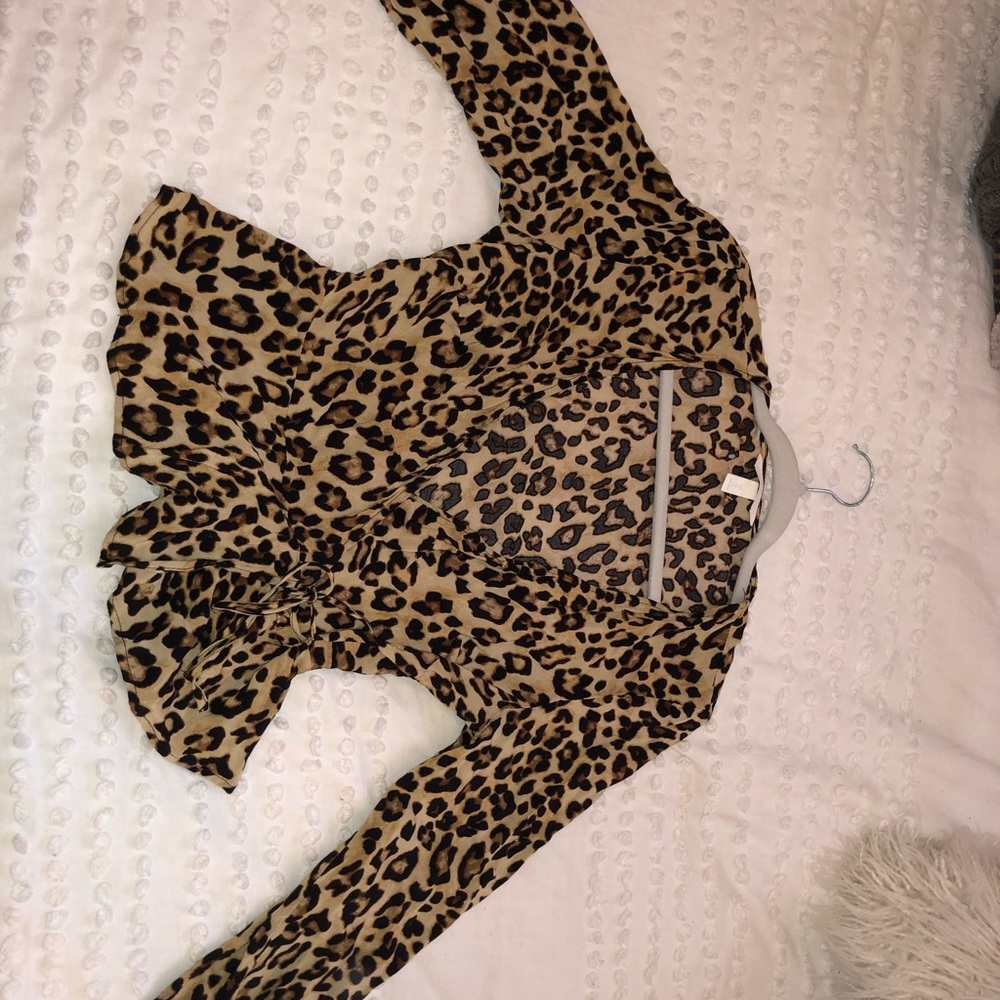 H&M Cheetah Print Blouse